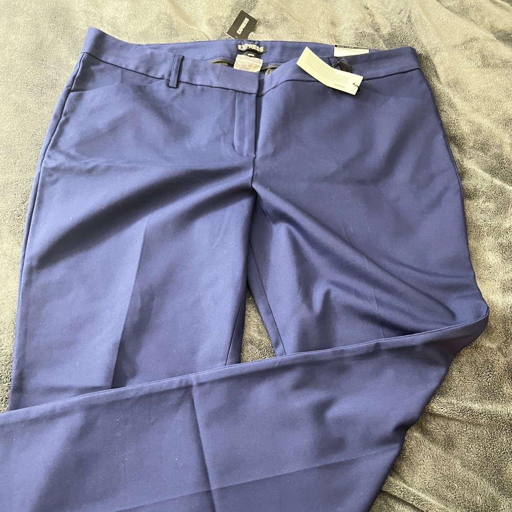 Express Women's Blue Straight Leg Pants
